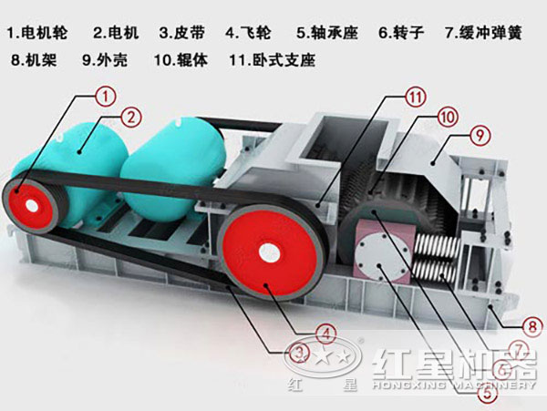 熟料辊式破碎机示意图