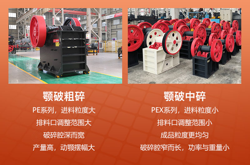 颚破粗碎和中碎型号怎么区分？两者区别在哪？