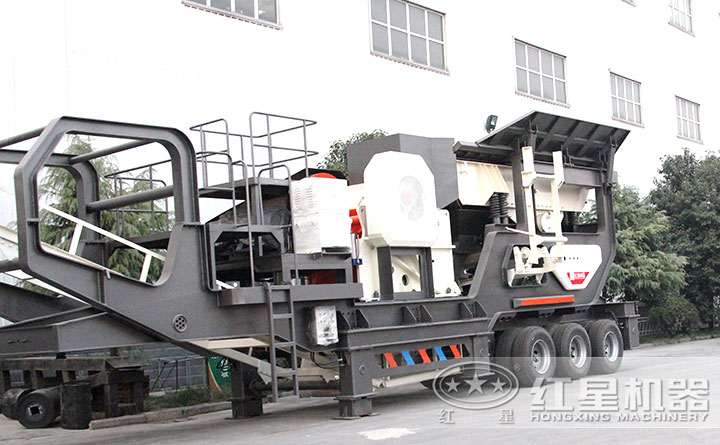 时产110-120吨可移动颚式轧石机