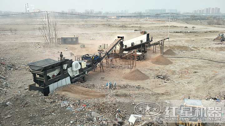 北京废弃建筑混凝土破碎生产线